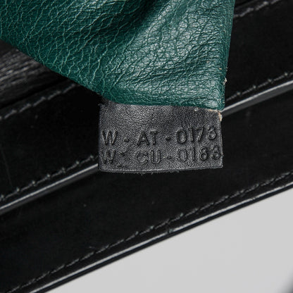 Celine Satin Calfskin Mini Bi-Color Luggage Bottle Green Black 9 of 9
