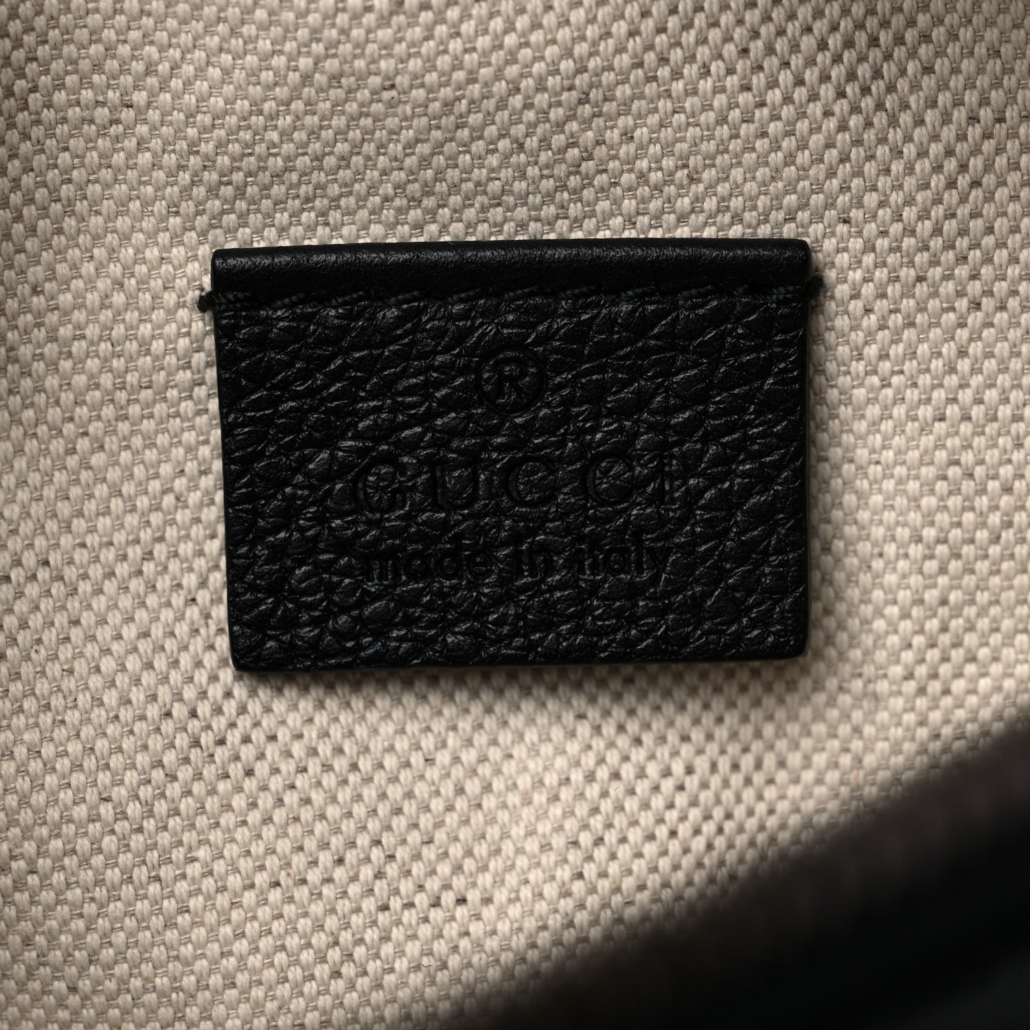 Gucci Grained Calfskin Small Logo Belt Bag Black 6 of 9