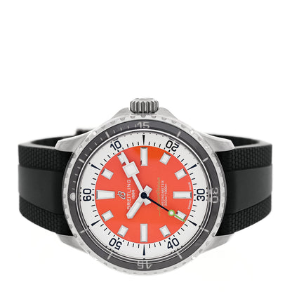 Breitling Stainless Steel Rubber 42mm SuperOcean Automatic Watch Orange A17375 2 of 5