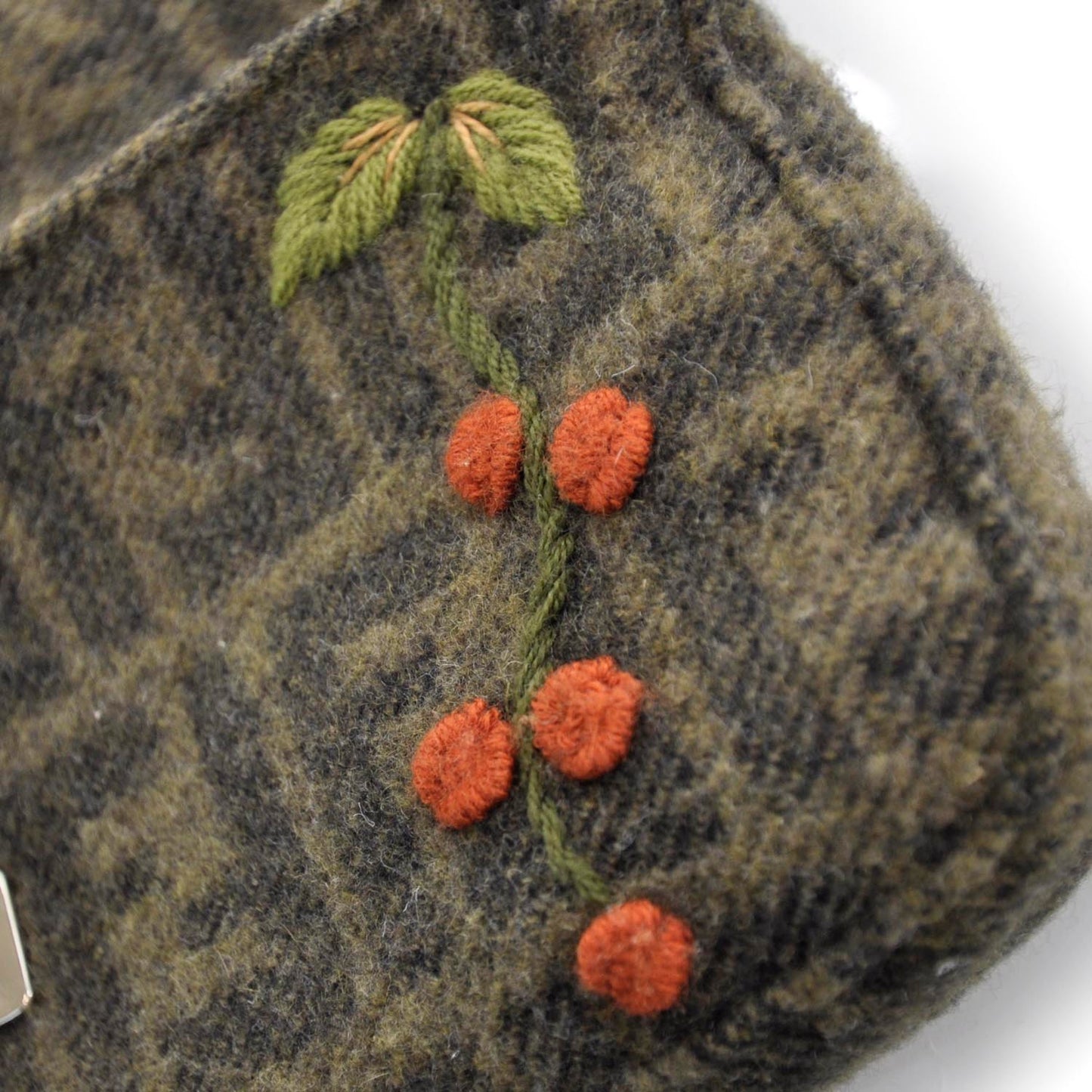 Wool Zucca Embroidered Baguette Multicolor