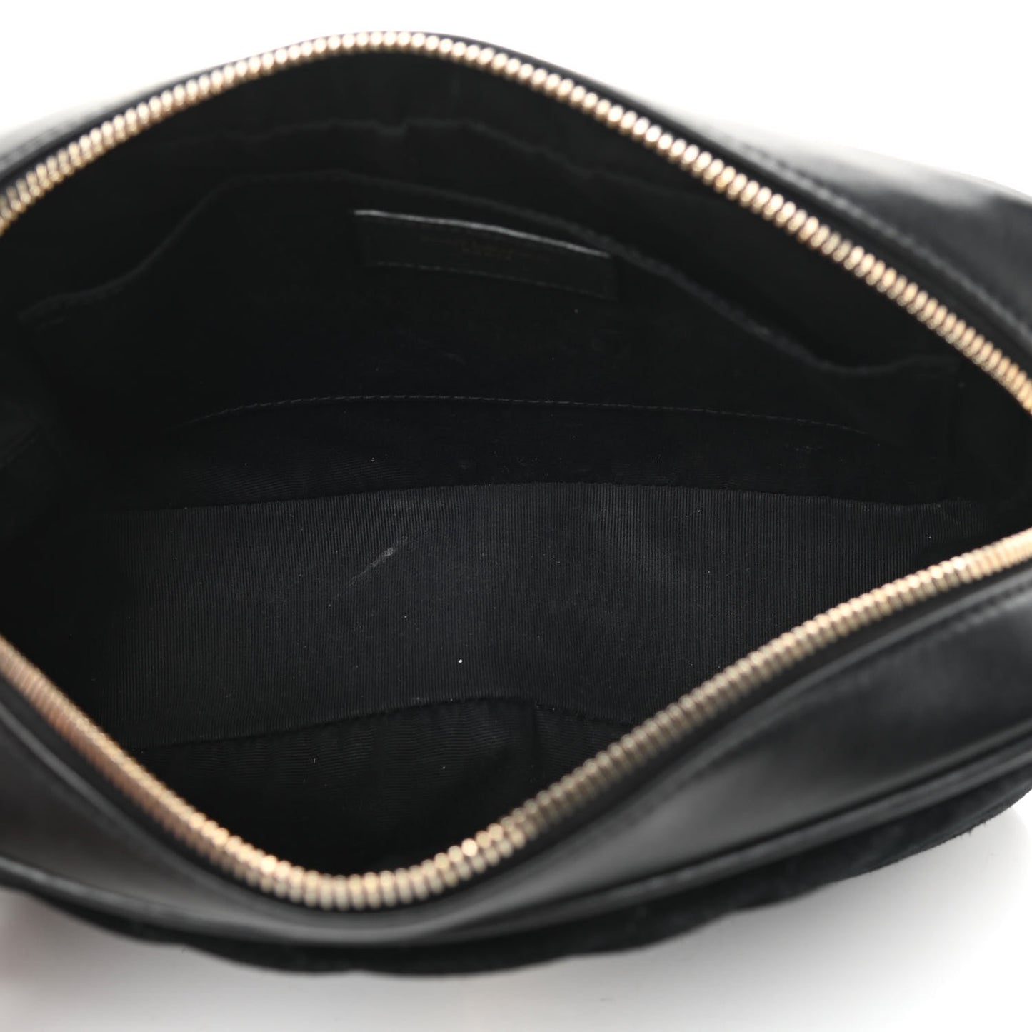 Suede Calfskin Monogram Lou Camera Bag Black
