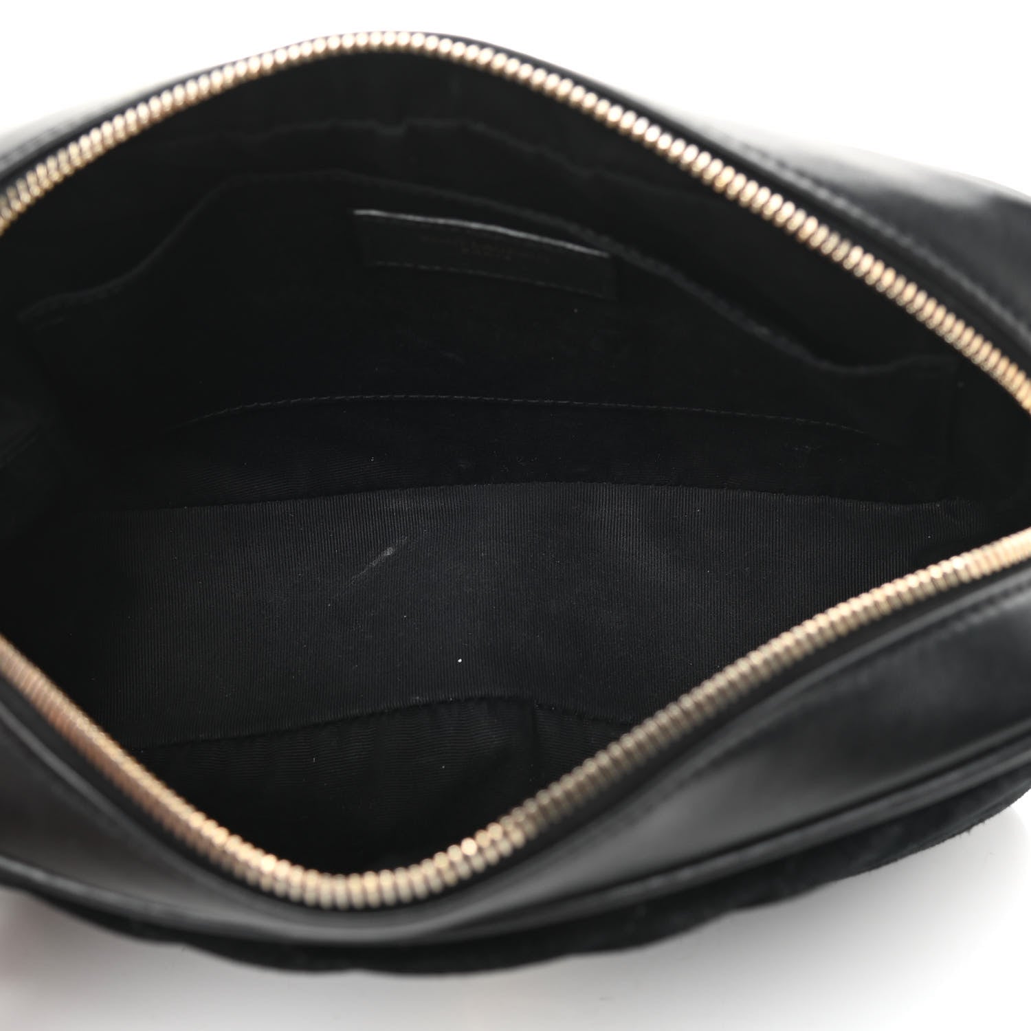 Saint Laurent Suede Calfskin Monogram Lou Camera Bag Black 5 of 14