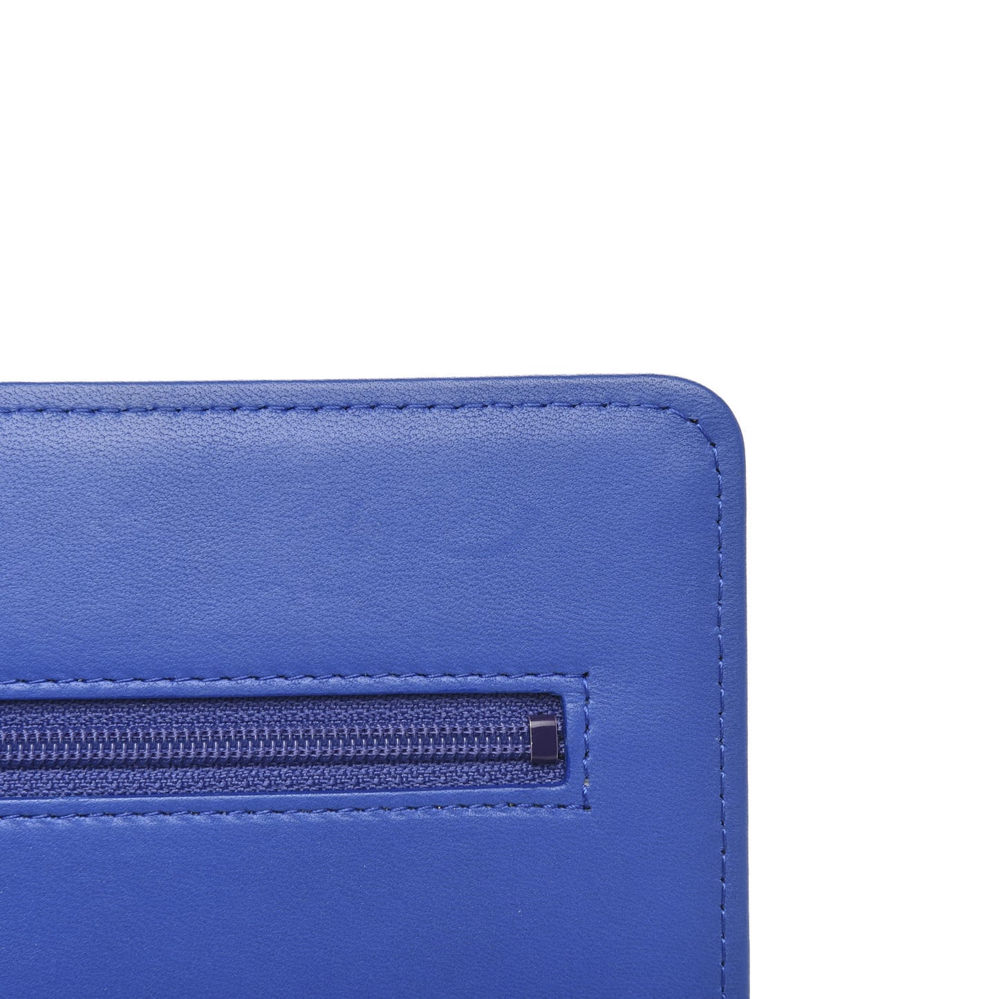 Lambskin Quilted Boy Wallet On Chain WOC Blue