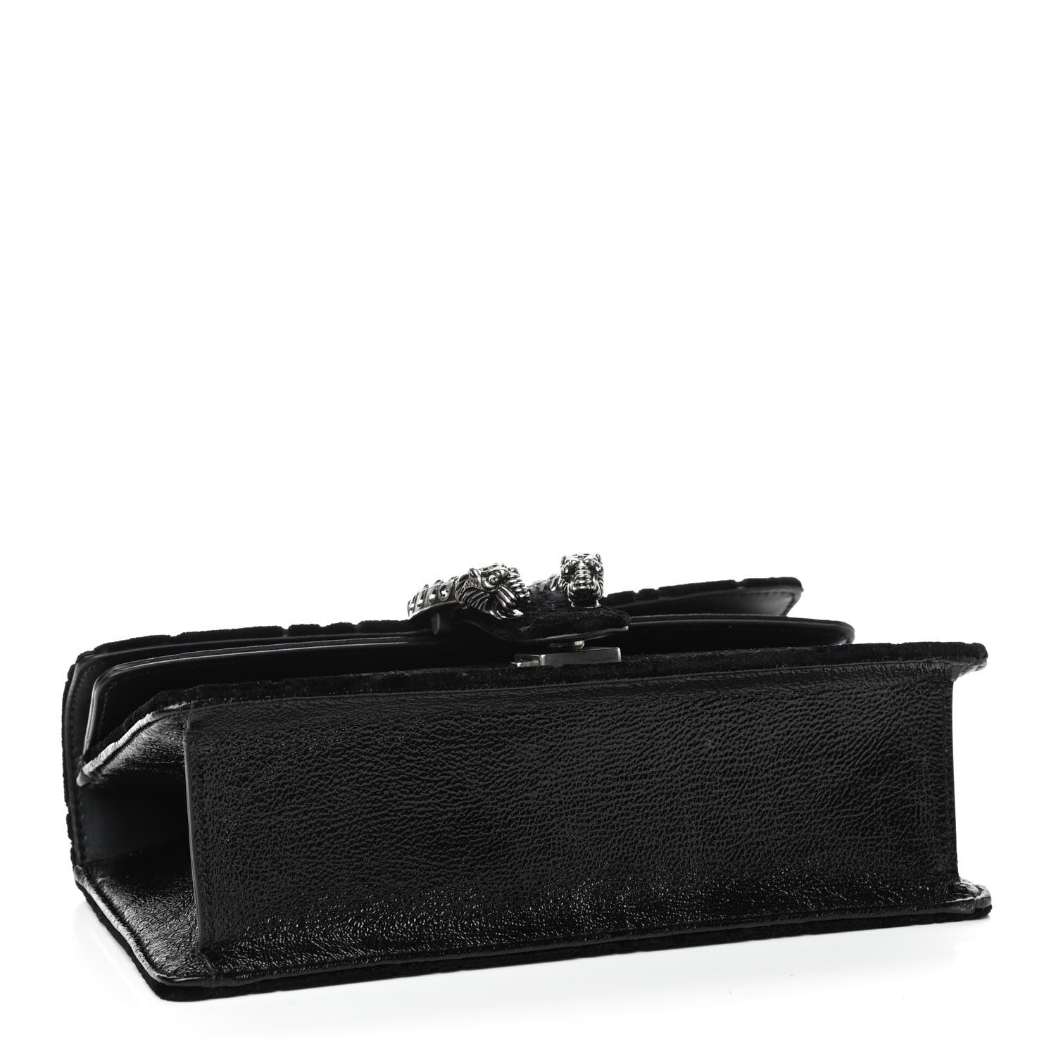 Gucci Velvet Skipper Crystal GG Monogram Small Dionysus Shoulder Bag Black Black Diamond 4 of 9