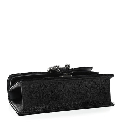 Gucci Velvet Skipper Crystal GG Monogram Small Dionysus Shoulder Bag Black Black Diamond 4 of 9