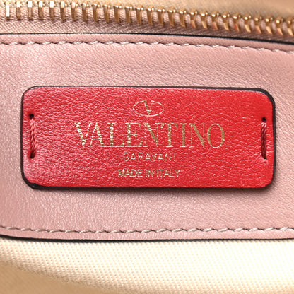 Valentino Garavani Smooth Calfskin Rockstud Top Handle Shoulder Bag Beige 6 of 9