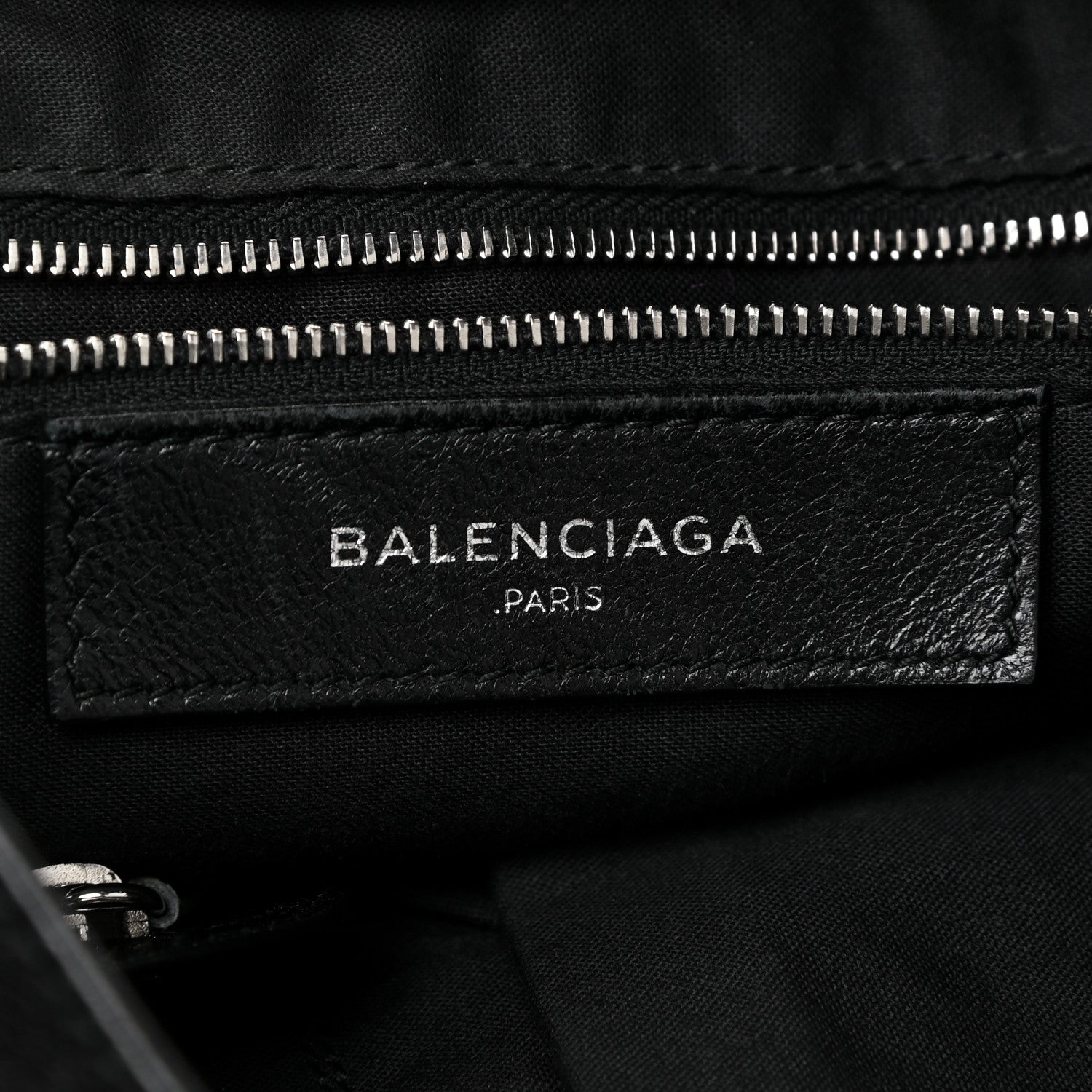 Balenciaga Chevre Silver Metallic Edge Hardware Velo Black 7 of 28