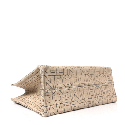 Celine Canvas Calfskin Triomphe Large Cabas Thais Natural Tan 4 of 8
