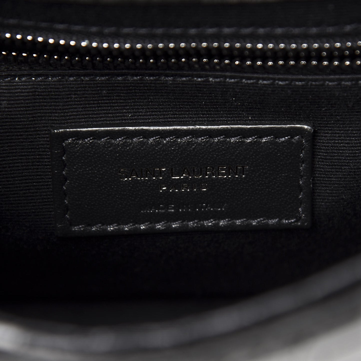 Crocodile Embossed Lambskin Matelasse Monogram Niki Chain Wallet Black