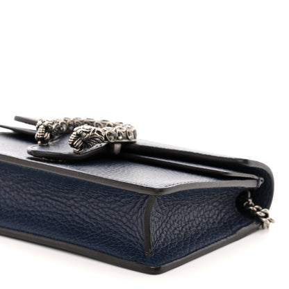 Gucci Dollar Calfskin Crystal Super Mini Dionysus Shoulder Bag Blue Agata Black Diamond 9 of 9