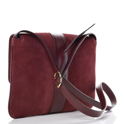 Gucci Suede Medium Arli Flap Shoulder Bag Vintage Bordeaux 3 of 16