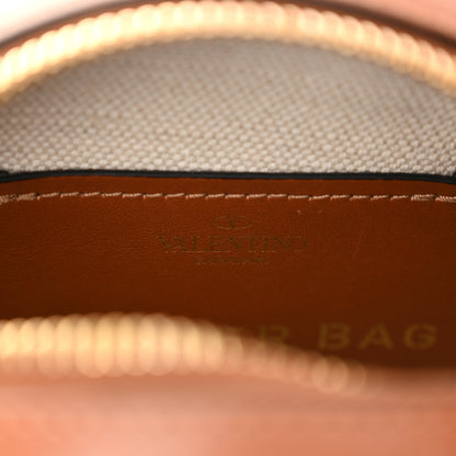 Valentino Garavani Canvas Calfskin Atelier 03 Rose Edition Round Crossbody Bag Natural 6 of 10