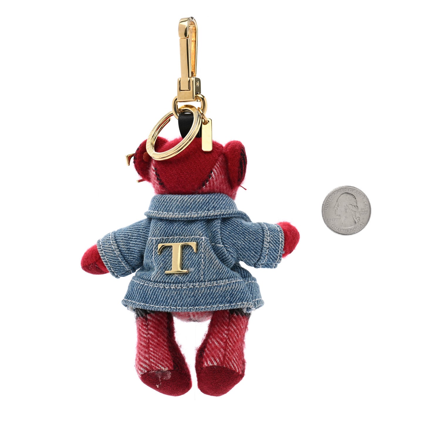 Cashmere Denim Jacket Thomas Bear Bag Charm Red