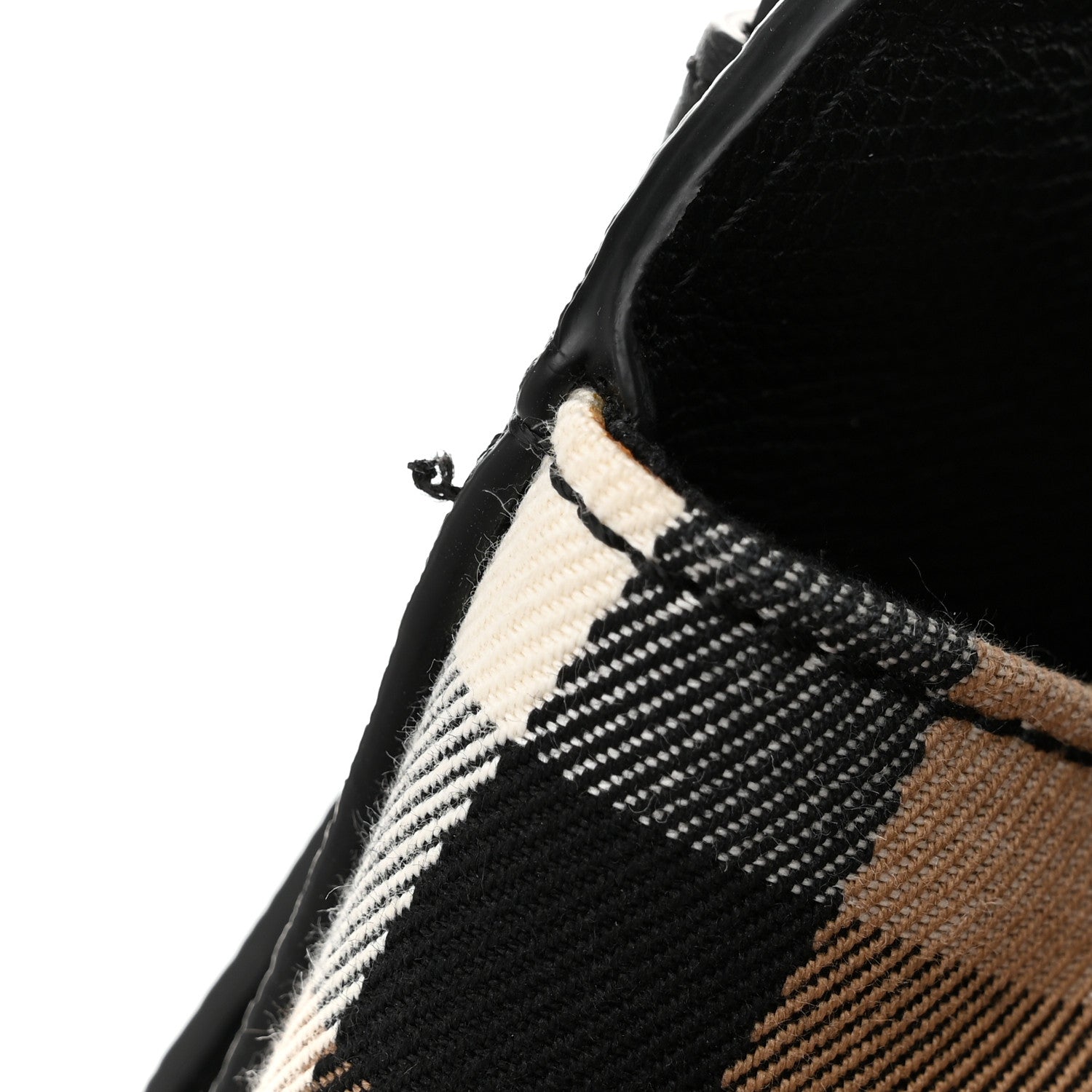 Burberry Grainy Calfskin House Check Small Canterbury Black 12 of 12