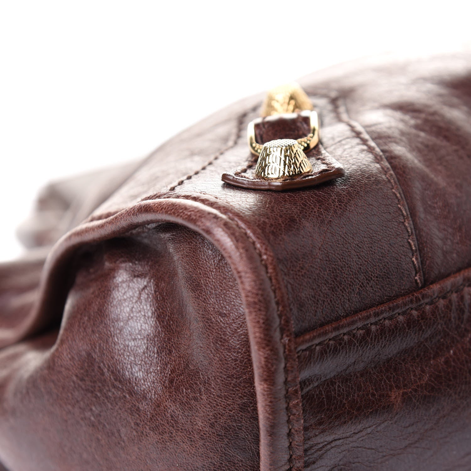 Balenciaga Agneau Giant 12 Gold Hardware City Cigare Fonce 9 of 12