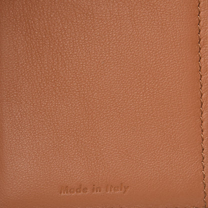 Celine Smooth Lambskin Medium Frame Multifunction Wallet Tan Optic White 6 of 10
