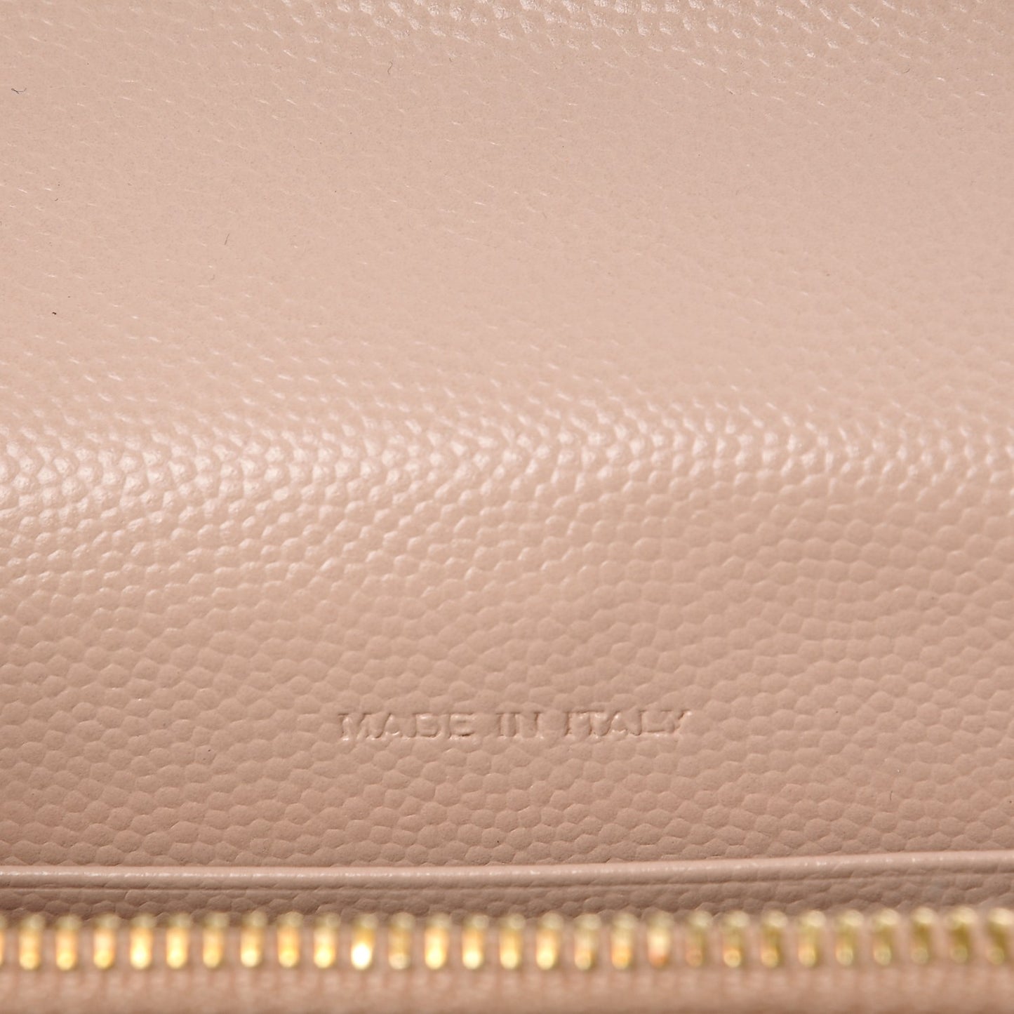 Grain De Poudre Matelasse Chevron Monogram Envelope Chain Wallet Pale Pink