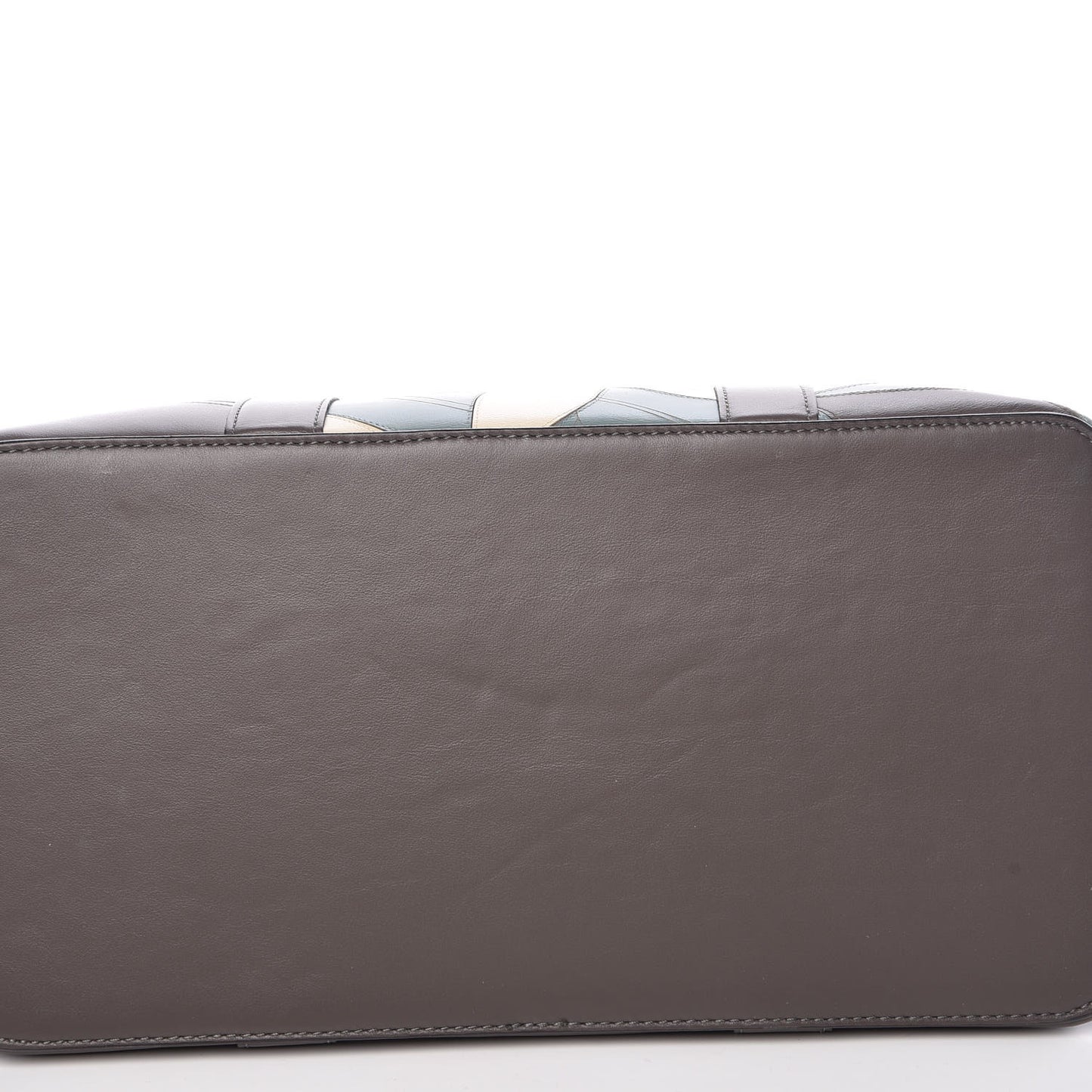 Smooth Calfskin Magnolia Patch Bayswater Dark Clay Chalk