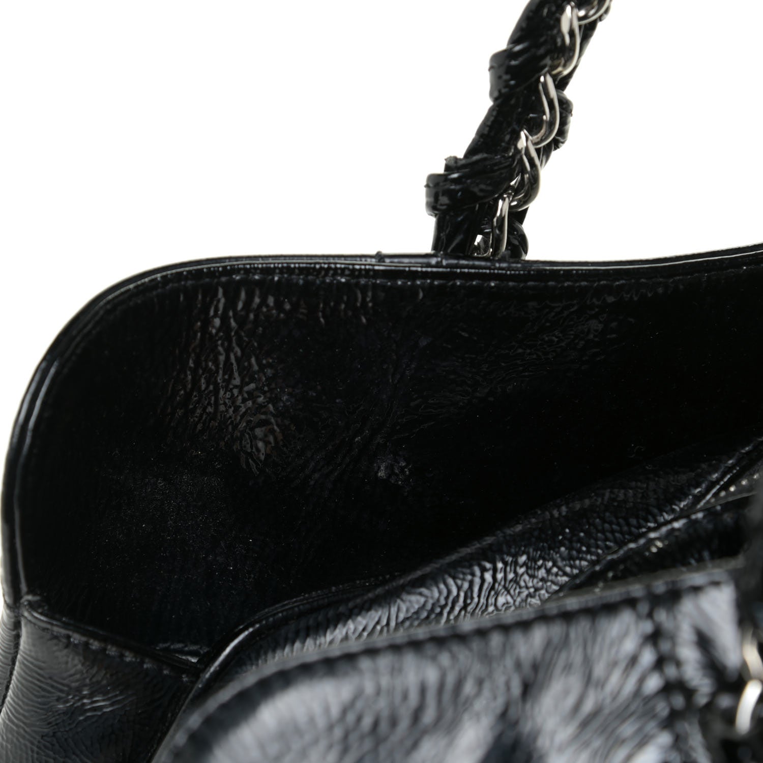 Chanel Patent Calfskin Large Luxe Ligne Tote Black 13 of 22