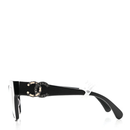 Chanel Acetate Square CC Sunglasses 5456 Black 3 of 7