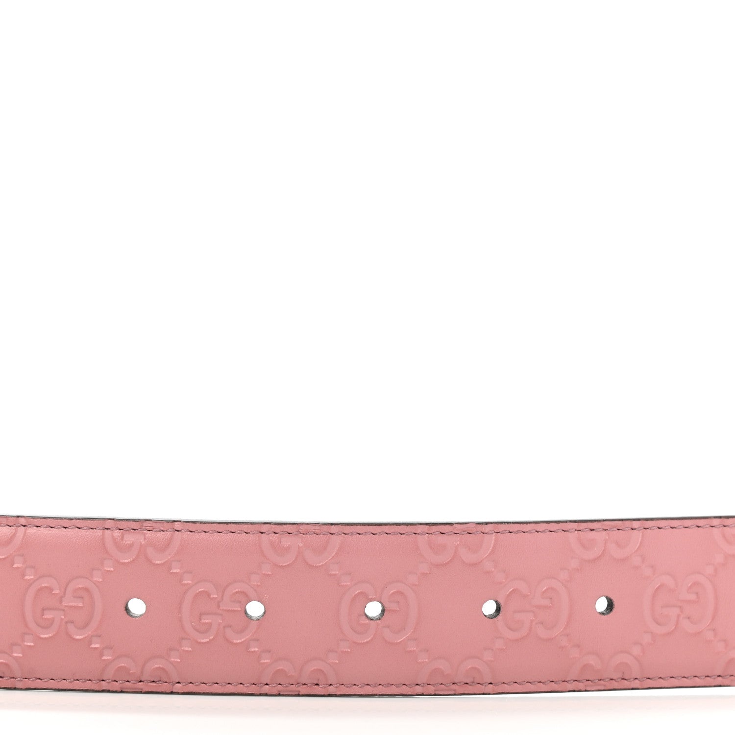 Gucci Guccissima Signature Interlocking G 37mm Belt 100 40 Rose Baby Candy 5 of 5