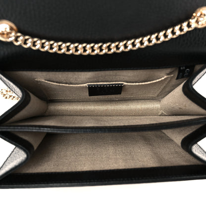 Gucci Dollar Calfskin Small Interlocking G Shoulder Bag Black 5 of 12