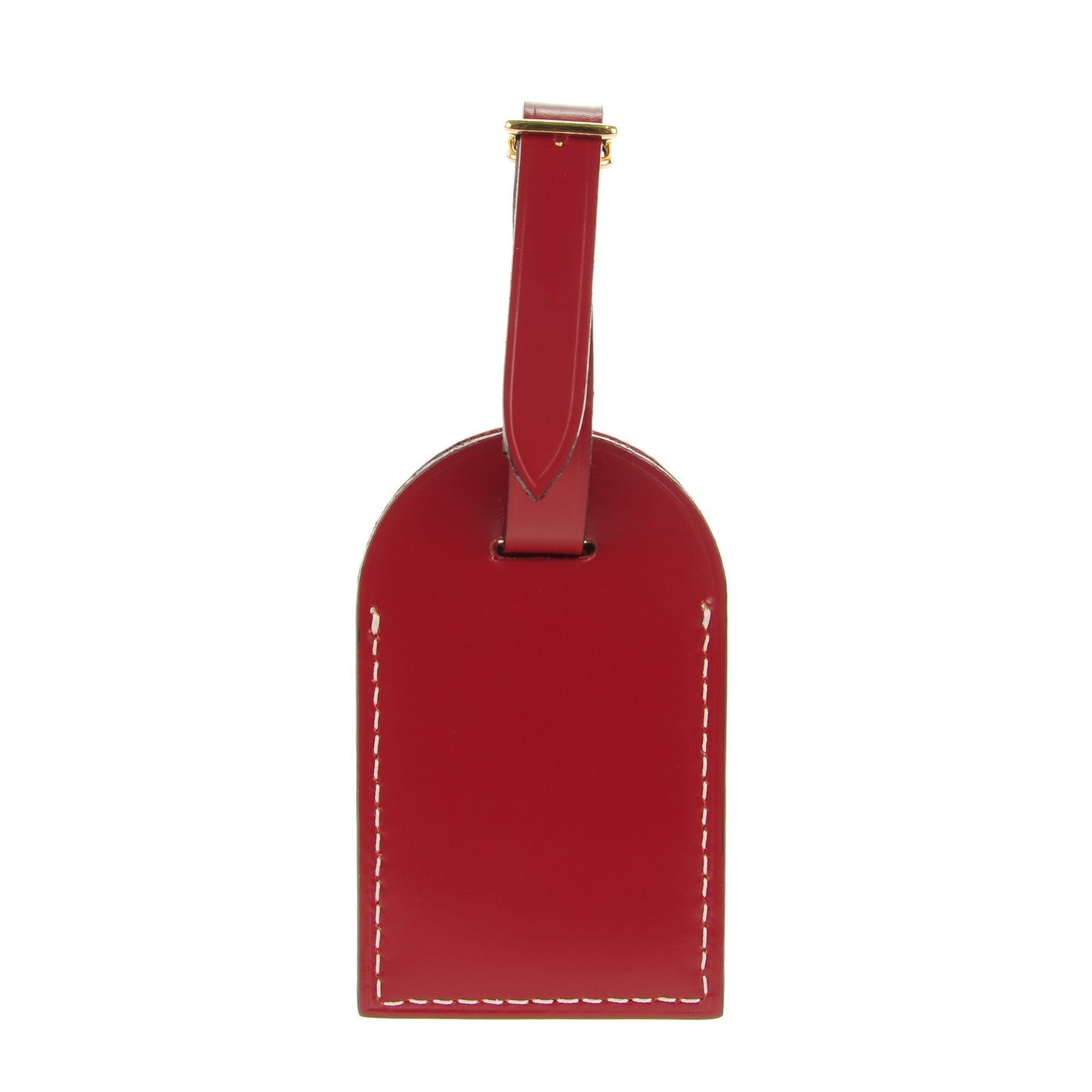 Calfskin Luggage Tag Red