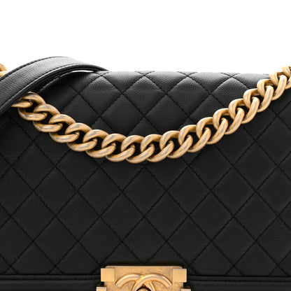 Chanel Caviar Quilted Medium Boy Flap Black 8 of 11