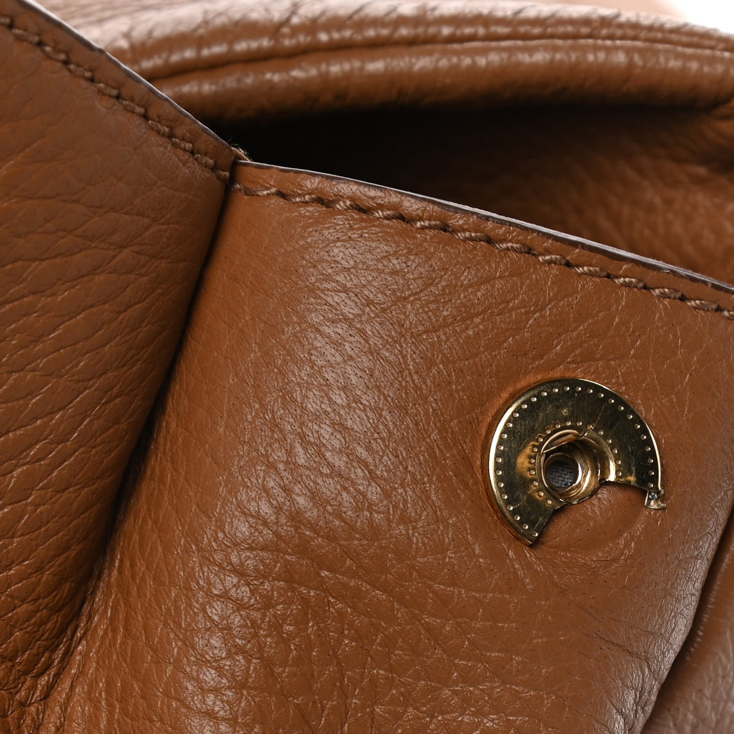 Grained Deerskin Large Miss Sicily Satchel
