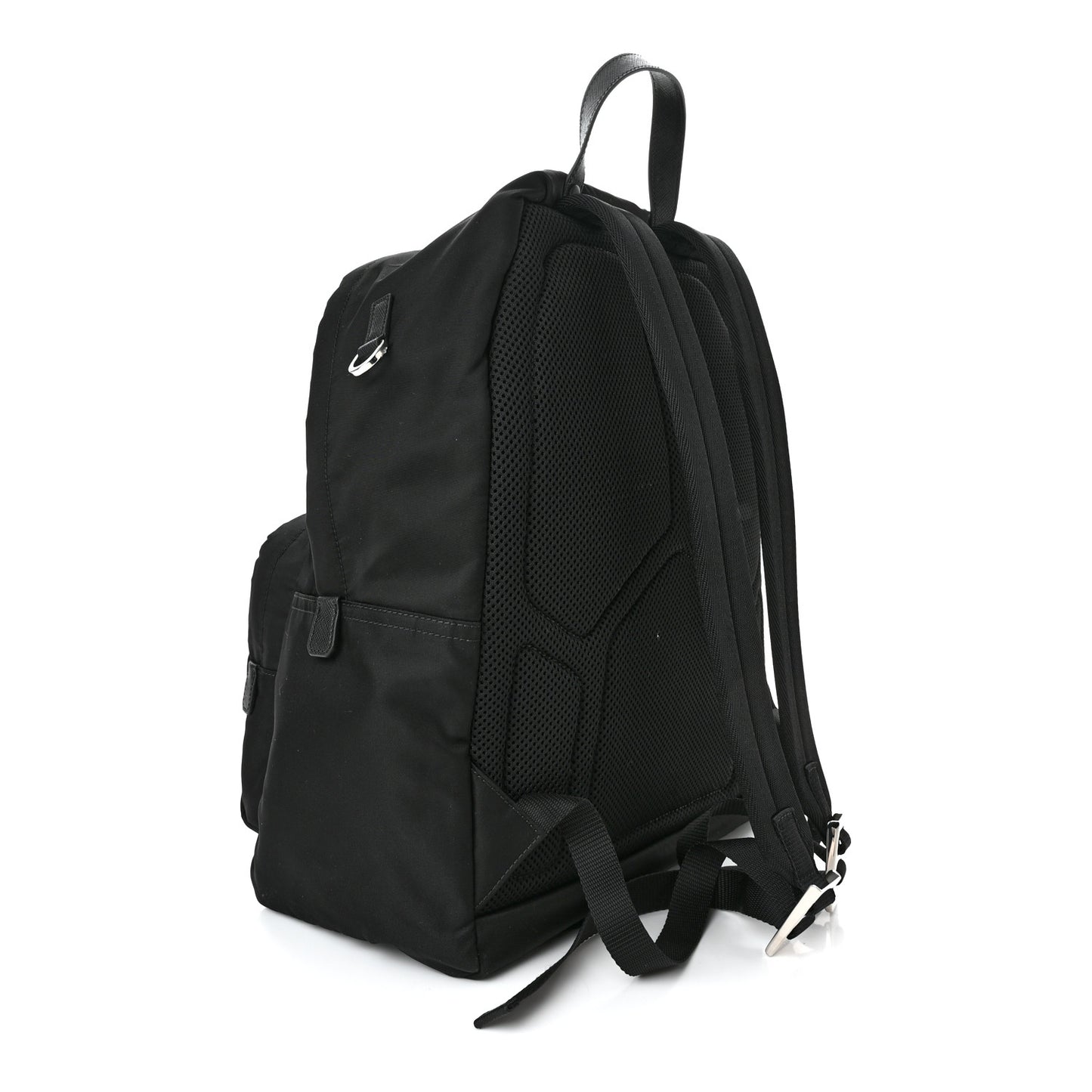Nylon Tessuto Saffiano Backpack Black