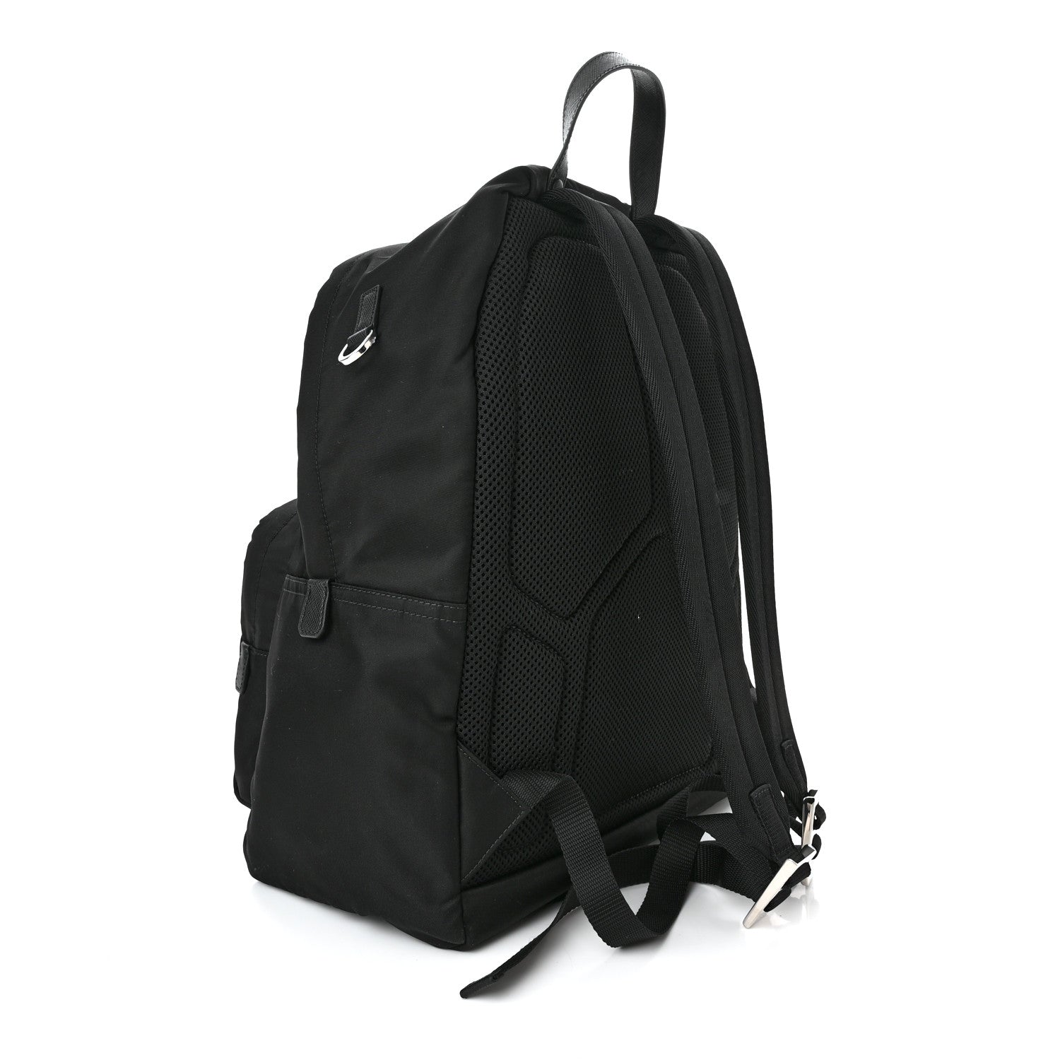 Prada Nylon Tessuto Saffiano Backpack Black 3 of 11