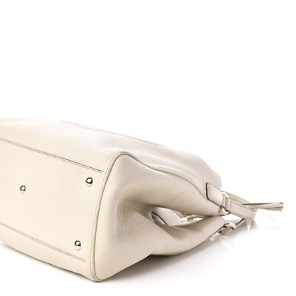 Gucci Pebbled Calfskin Medium Soho Shoulder Bag Off White 10 of 12