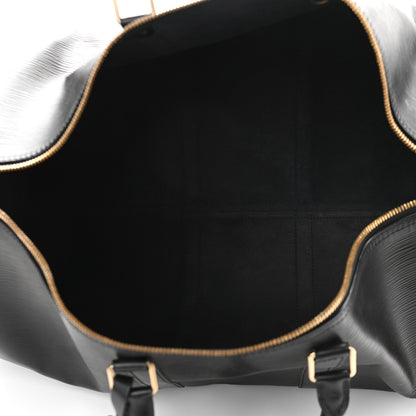 Louis Vuitton Epi Keepall 55 Black 5 of 9