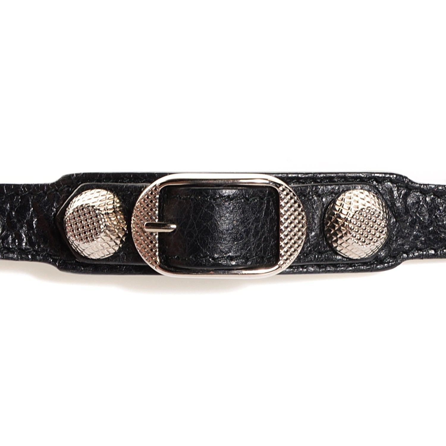 Balenciaga Agneau Giant Silver Hardware Triple Tour M Braceletedium Black 9 of 9