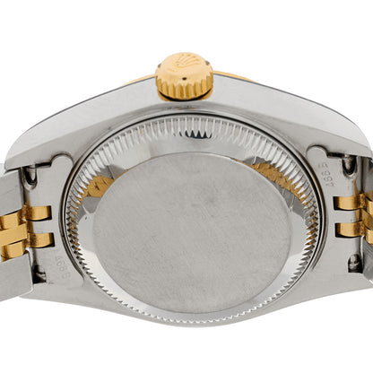 Rolex Stainless Steel 18K Yellow Gold 26mm Oyster Perpetual Datejust Watch Rhodium Roman 79173 4 of 4