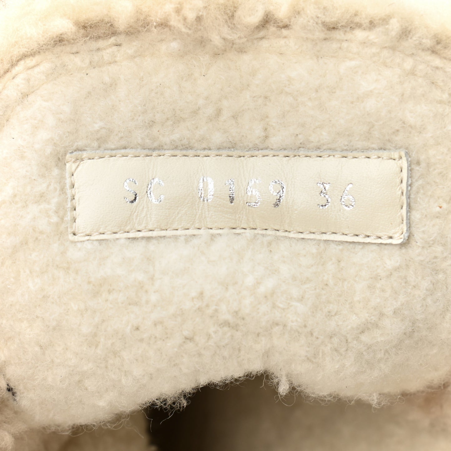 Suede Calfskin Shearling Monogram Laureate Platform Desert Boots 36 Cognac