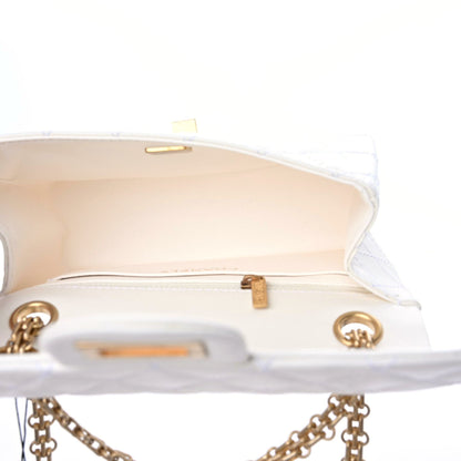 Chanel Aged Calfskin Quilted 2.55 Reissue Mini Flap White 8 of 12