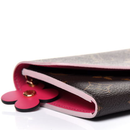 Louis Vuitton Monogram Bloom Flower Emilie Wallet 8 of 11