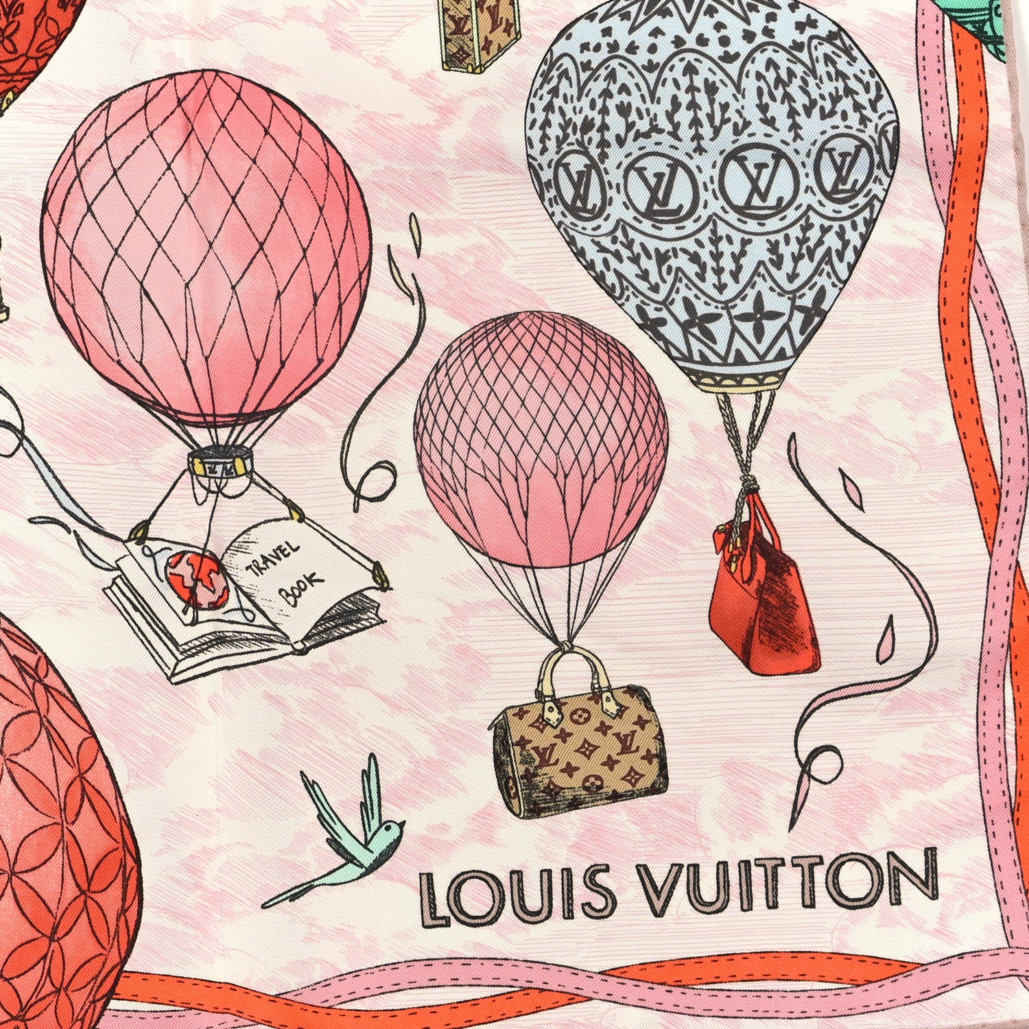 Louis Vuitton Silk Up And Away 90 Scarf Rose Clair 3 of 3