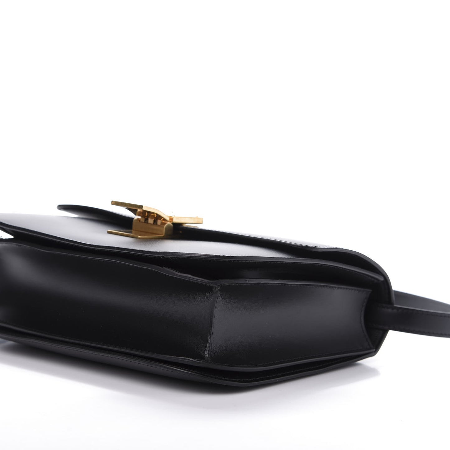 Box Calfskin Medium Classic Box Flap Bag Black