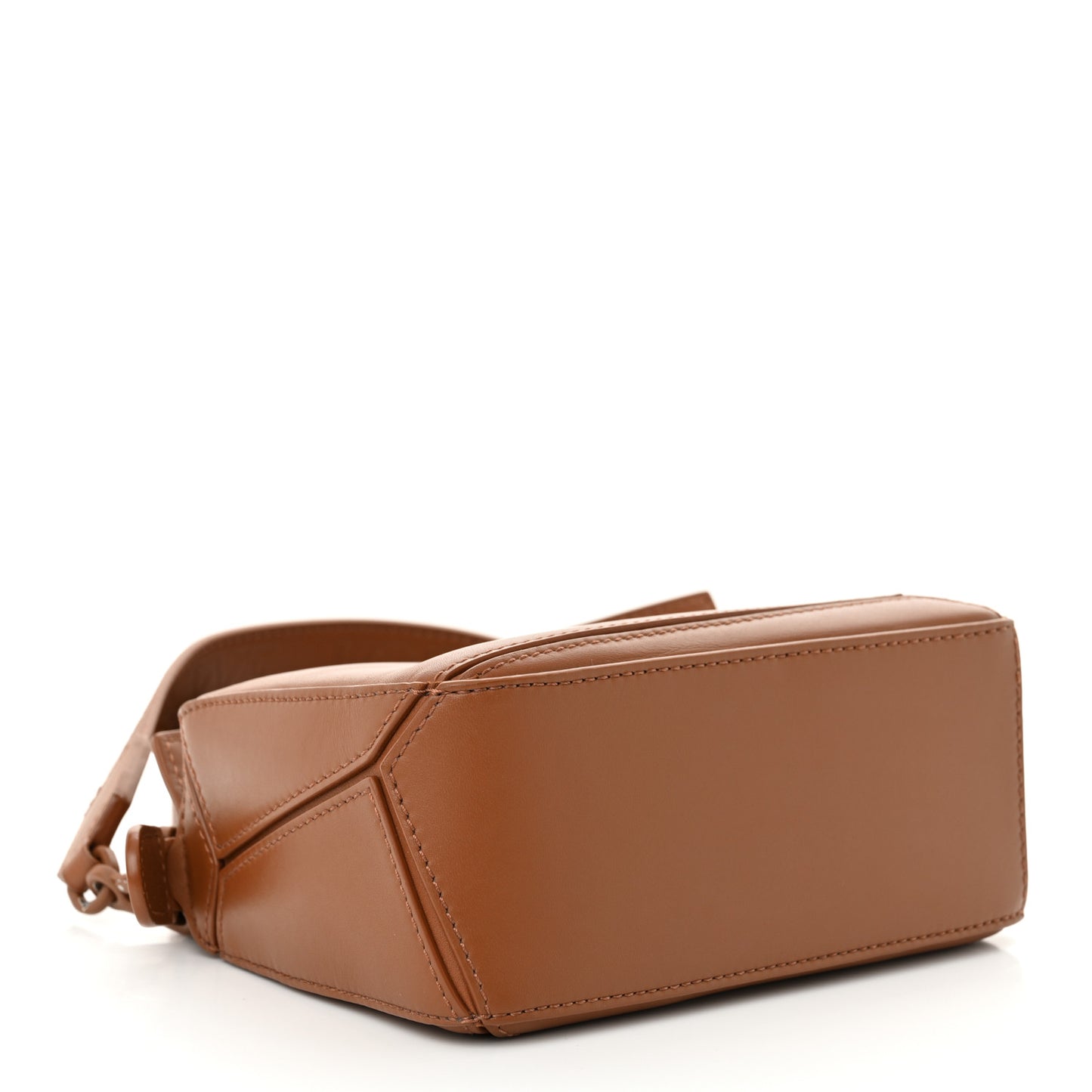 Satin Calfskin Mini Puzzle Bag Pecan