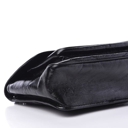 Saint Laurent Crinkled Calfskin Matelasse Monogram Medium Niki Chain Satchel Black 5 of 10