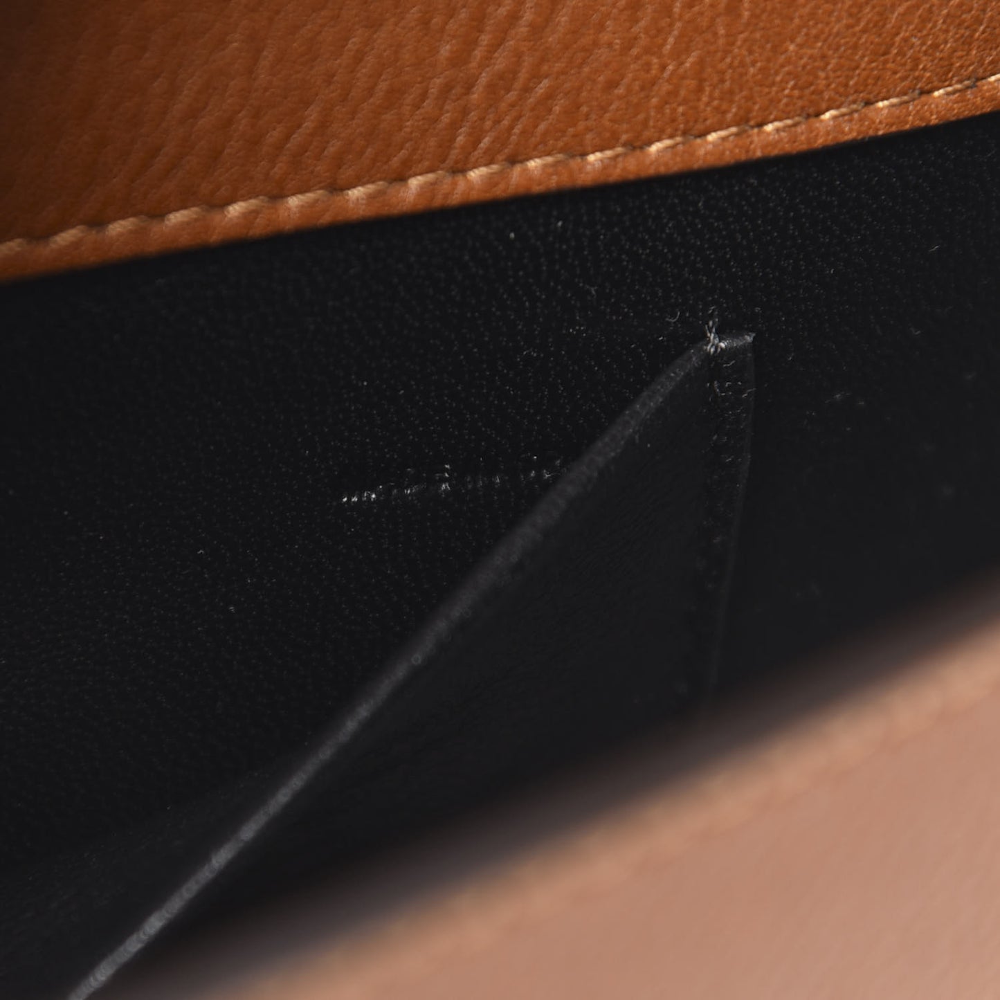 Calfskin Small Nile Bracelet Minaudiere Bag Caramel