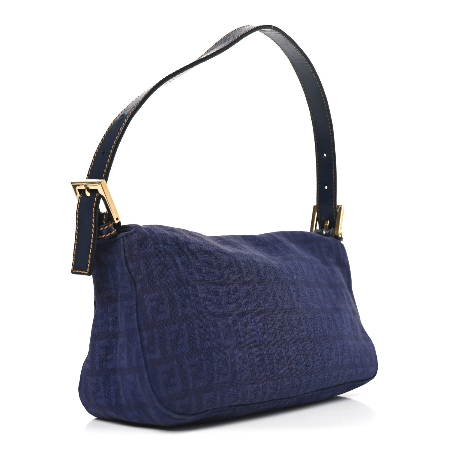 Fendi Zucchino Baguette Blue 5 of 19