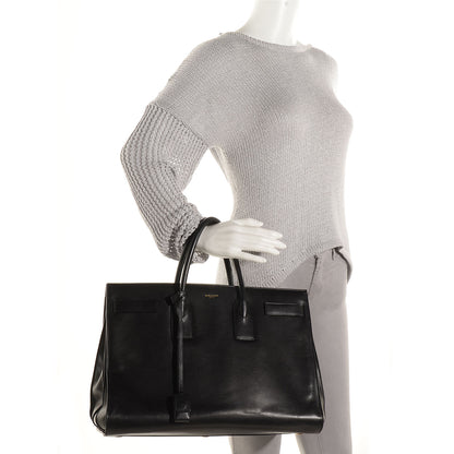 Saint Laurent Calfskin Large Sac de Jour Carryall Black 2 of 10