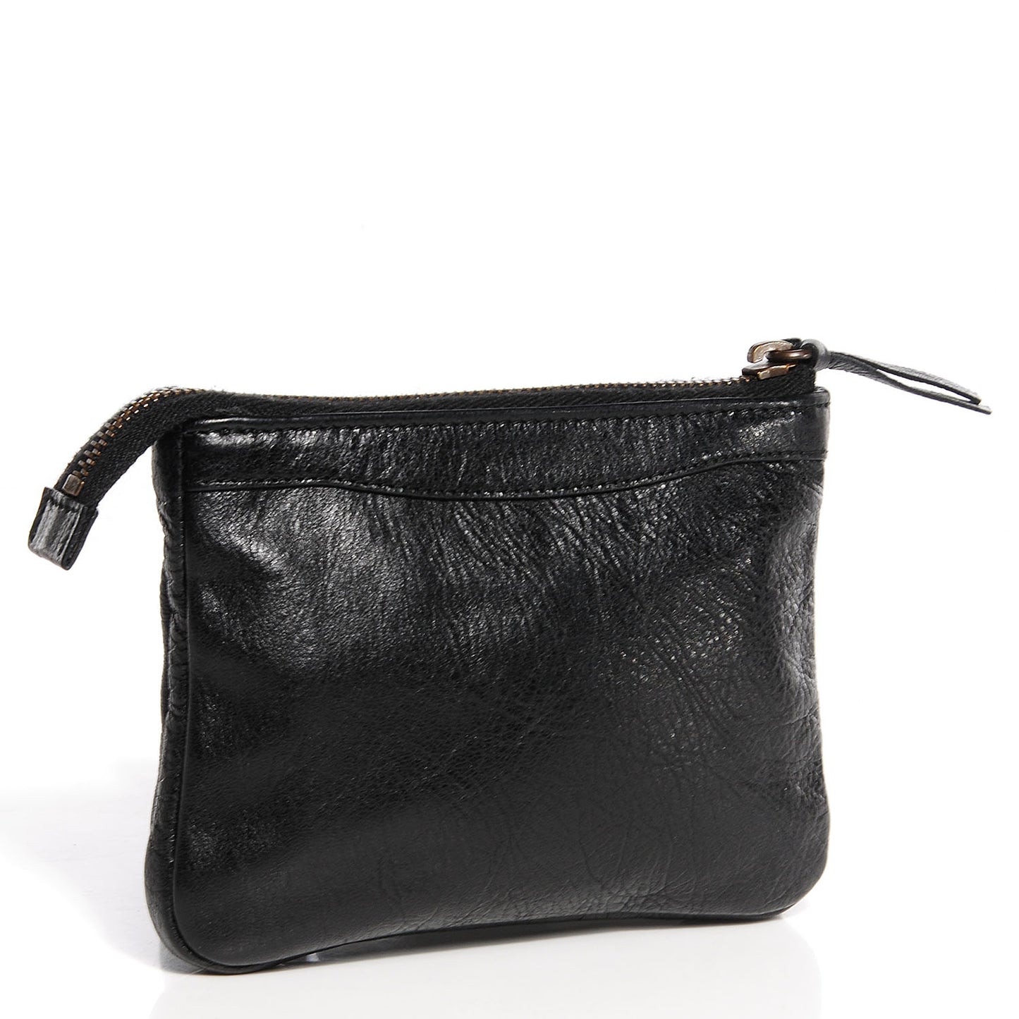 Agneau Classic Hardware M Porte-Monnaie Coin Purse Black