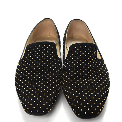 Jimmy Choo Suede Studded Wheel Weekend Slipper 39 Black 10 of 11