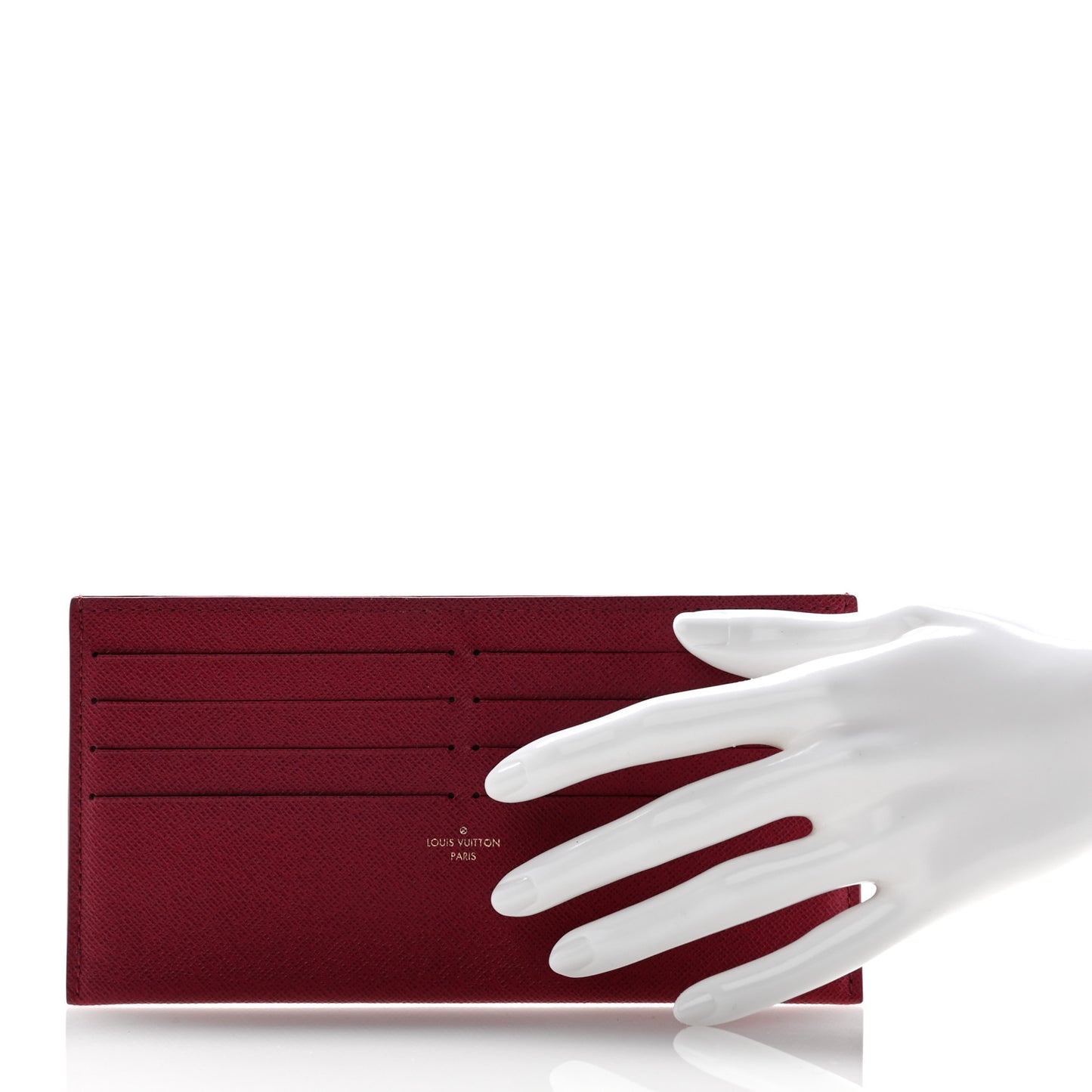 Calfskin Felicie Card Holder Insert Fuchsia