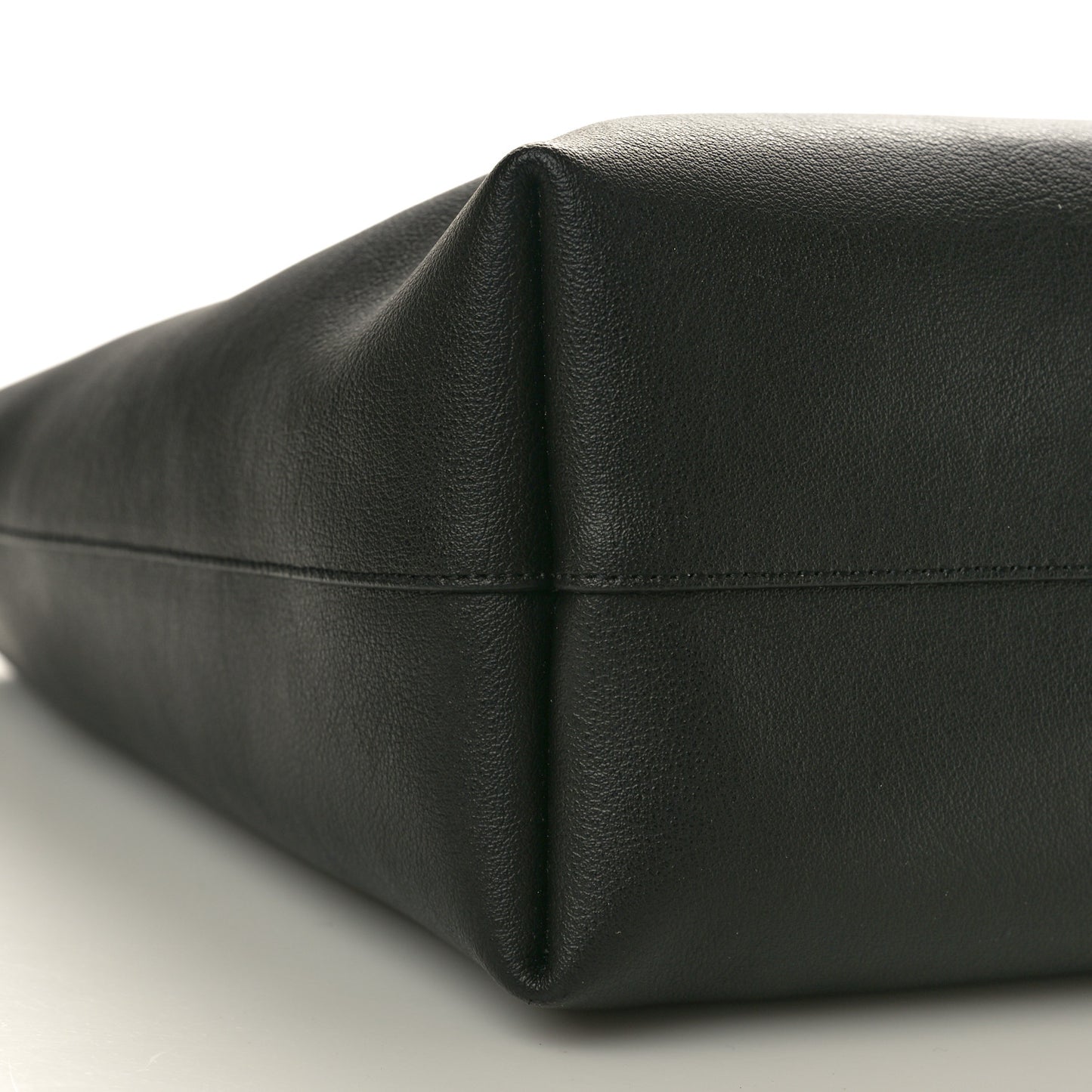 Calfskin Large Shopping Tote Black