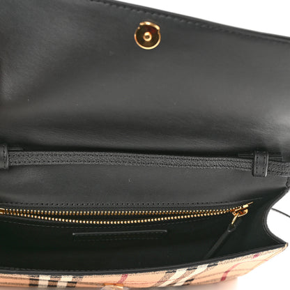 Burberry Haymarket Check Small Loxley Crossbody Black 5 of 9